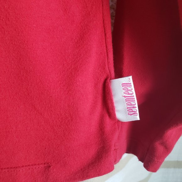 Seventeen | Super Soft Red Long Sleeve T Shirt - Picture 3 of 8